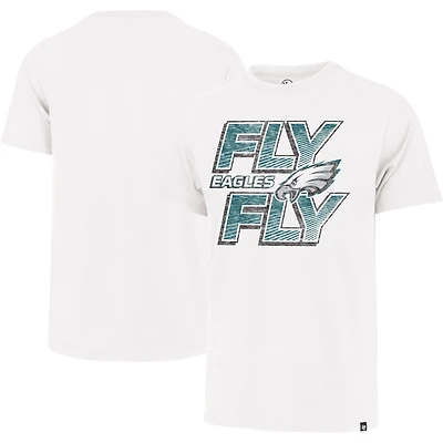 T-shirt pour homme '47 White Philadelphia Eagles Fly Regional Franklin