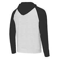 Men's Antigua Black/Heather Gray Philadelphia Eagles Urgent Pullover Hoodie