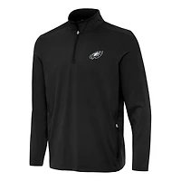 Pull-over noir à fermeture éclair quart de tour Perilous des Eagles Philadelphie d'Antigua pour homme