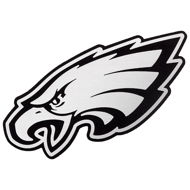 Men's Antigua Heather Gray Philadelphia Eagles Metallic Logo Absolute Pullover Hoodie
