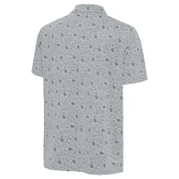 Men's Antigua Heather Gray Philadelphia Eagles Relentless Polo