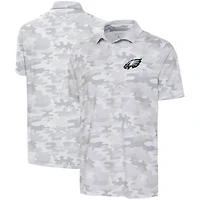 Men's Antigua White Philadelphia Eagles Collide Polo