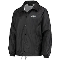 Coupe-vent classique noir à boutons-pression pour homme des Philadelphia Eagles