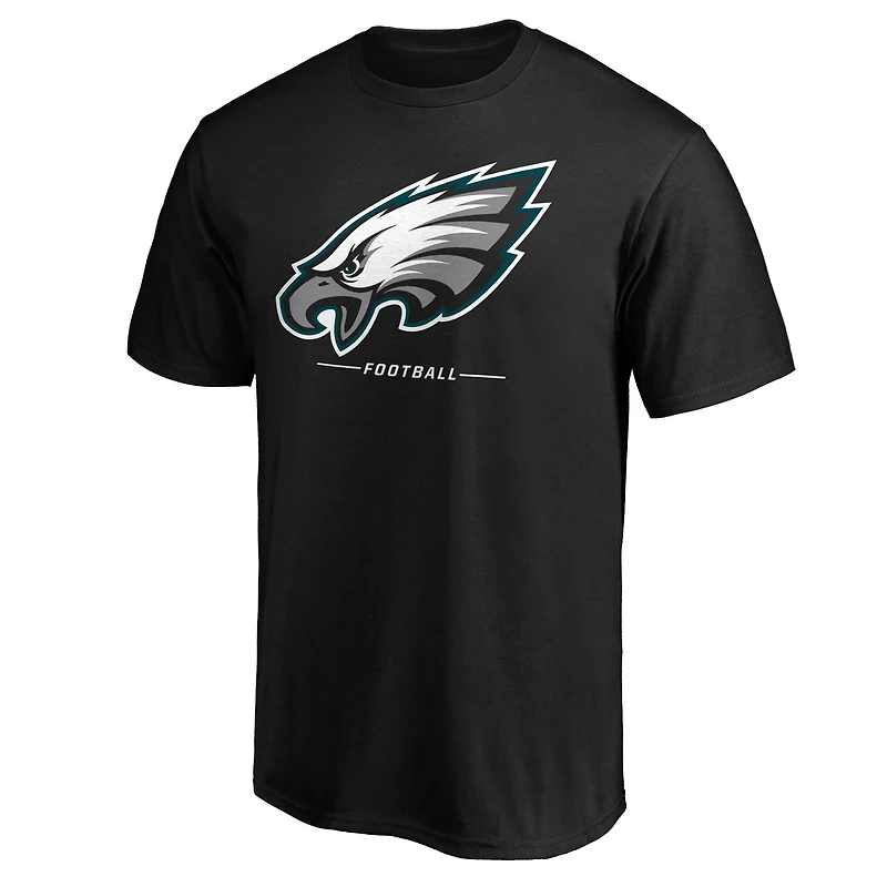 Men's  Black Philadelphia Eagles Team Lockup T-Shirt