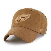 Men's Carhartt x '47 Brown Philadelphia Eagles Dyed Clean Up Adjustable Hat