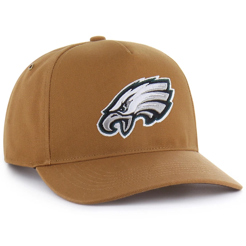 Men's Carhartt x '47  Brown Philadelphia Eagles Hitch Adjustable Hat