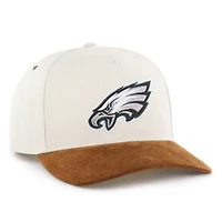 Men's Carhartt x '47 Natural/Brown Philadelphia Eagles Undyed Relaxed Hitch Adjustable Hat