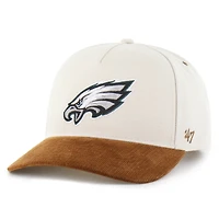 Men's Carhartt x '47 Natural/Brown Philadelphia Eagles Undyed Relaxed Hitch Adjustable Hat
