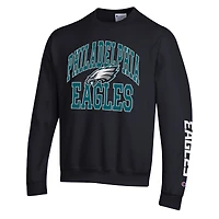 Sweat-shirt en polaire Powerblend noir Champion pour homme, aux couleurs des Eagles de Philadelphie