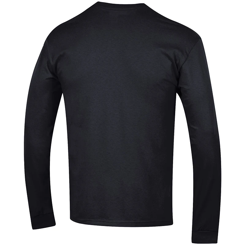 T-shirt à manches longues noir Champion des Philadelphia Eagles Seal pour homme