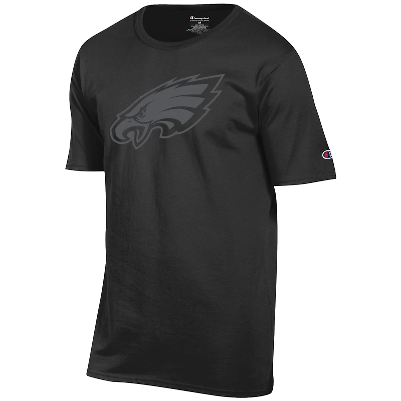 Men's Champion Black Philadelphia Eagles Tonal Logo T-Shirt
