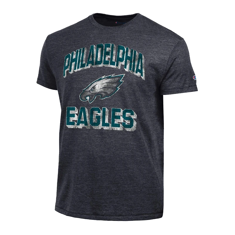 T-shirt Champion blanc Philadelphia Eagles Ultimate Tri-Blend pour homme