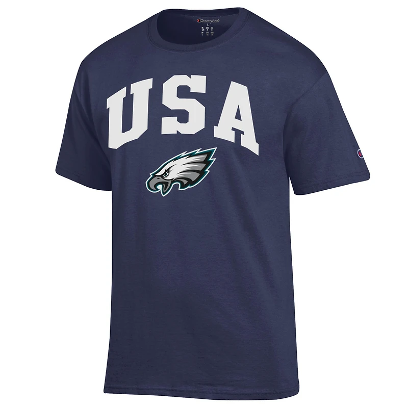 Men's Champion Navy Philadelphia Eagles Americana T-Shirt
