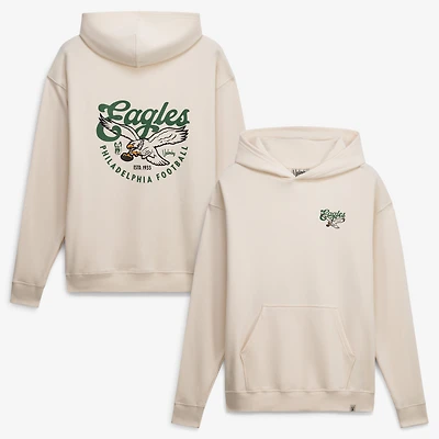 Men's Cream Underdog Apparel x Philadelphia Eagles Retro Graphic Hoodie