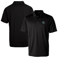 Polo extensible texturé Prospect noir pour homme Cutter & Buck, motif casque des Philadelphia Eagles