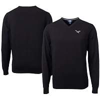 Pull à col en V noir pour homme, Cutter & Buck, Philadelphia Eagles, Lakemont Tri-Blend