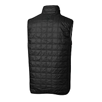 Men's Cutter & Buck Black Philadelphia Eagles Throwback Logo Rainier PrimaLoft Eco Insulated Full-Zip Puffer Vest