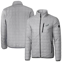 Doudoune isolante entièrement zippée Rainier PrimaLoft Eco pour homme, grise, Cutter & Buck, Philadelphia Eagles
