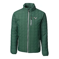 Doudoune isolante entièrement zippée Rainier PrimaLoft Eco pour homme, vert chiné, Cutter & Buck, Philadelphia Eagles
