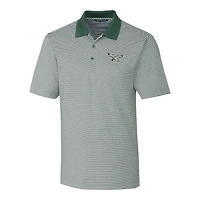 Polo stretch à rayures ton sur vert nuit Cutter & Buck pour homme, modèle Philadelphia Eagles Forge, de la marque Buck.
