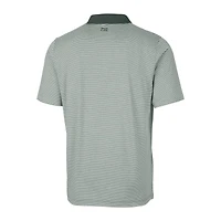 Polo stretch à rayures ton sur vert nuit Cutter & Buck pour homme, modèle Philadelphia Eagles Forge, de la marque Buck.