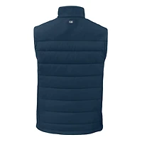 Gilet zippé hybride en softshell recyclé pour homme, bleu marine, des Philadelphia Eagles, Cutter & Buck, Evoke