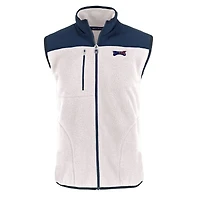 Gilet zippé en polaire Sherpa écologique Americana Cascade pour homme Cutter & Buck Oatmeal Philadelphia Eagles