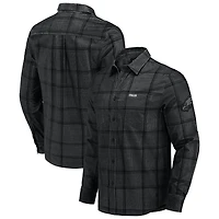 Chemise boutonnée en velours côtelé micro noir pour homme, collection Darius Rucker par Fanatics, Philadelphia Eagles