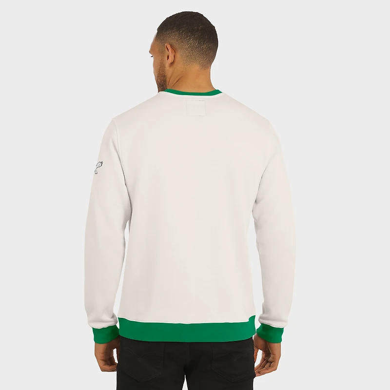 Sweat-shirt colorblock crème pour homme de la collection Darius Rucker Fanatics, motif Philadelphia Eagles