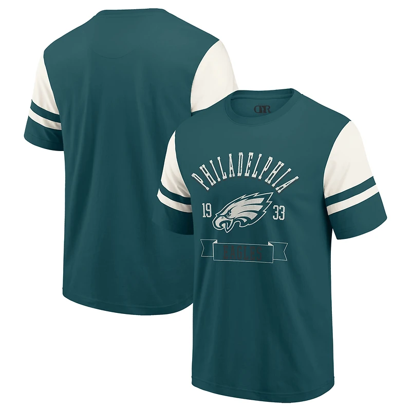 T-shirt de football américain vert nuit des Philadelphia Eagles pour homme, collection Darius Rucker par Fanatics