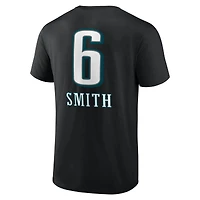 Men's DeVonta Smith Black Philadelphia Eagles Team Wordmark Name & Number T-Shirt