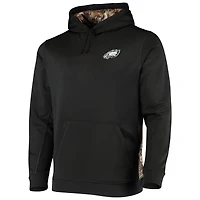 Sweat à capuche Ranger noir/camouflage Realtree pour homme, avec logo des Eagles de Philadelphie.