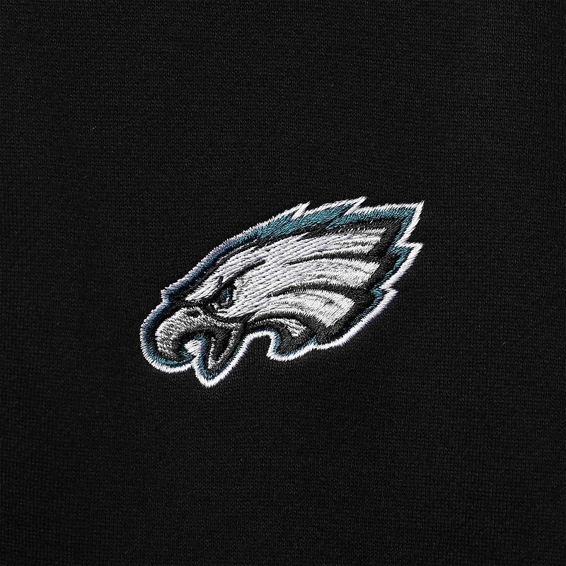 Sweat à capuche entièrement zippé doublure thermique Dunbrooke pour hommes, Philadelphia Eagles Craftsman, noir
