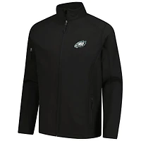 Veste softshell entièrement zippée Dunbrooke noire Philadelphia Eagles Sonoma pour homme