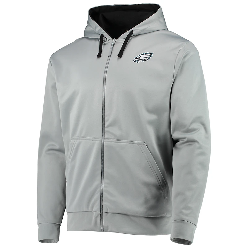 Men's Dunbrooke Gray/Black Philadelphia Eagles Apprentice Full-Zip Hoodie