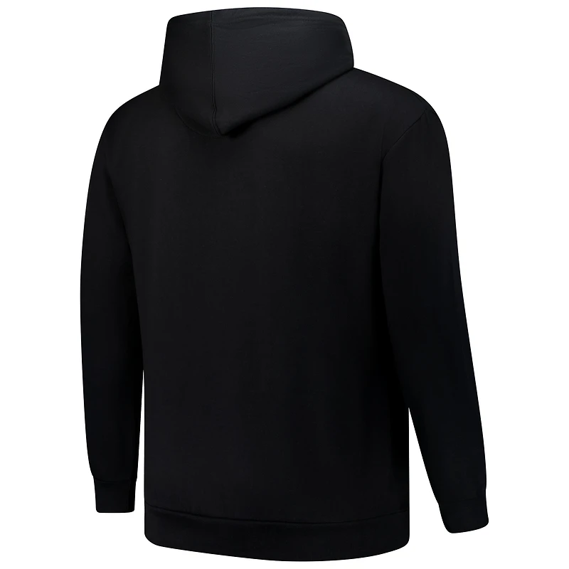 Men's Fanatics  Black Philadelphia Eagles Big & Tall Full-Zip Hoodie