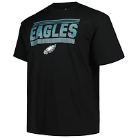 T-shirt pop noir Big & Tall Fanatics pour hommes des Eagles de Philadelphie