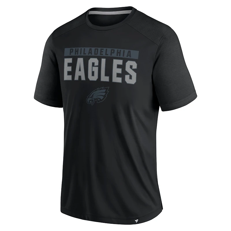 Men's Fanatics Black Philadelphia Eagles Blackout Defender T-Shirt