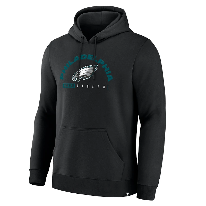 Sweat à capuche noir pour homme Fanatics Philadelphia Eagles Delay of Game Legacy