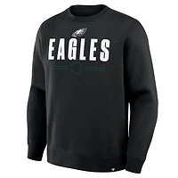 Men's Fanatics Black Philadelphia Eagles Direct Handoff Legacy Pullover Sweatshirt