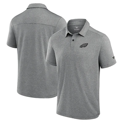 Polo technique noir Fanatics pour homme des Philadelphia Eagles