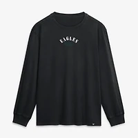 Men's Fanatics Black Philadelphia Eagles Fullback Drive Relaxed Fit Long Sleeve T-Shirt