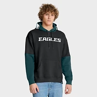 Sweat à capuche noir Fanatics pour homme avec casque des Philadelphia Eagles