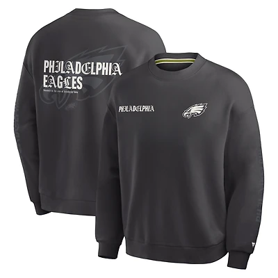 Sweat-shirt oversize Fanatics noir Philadelphia Eagles pour homme