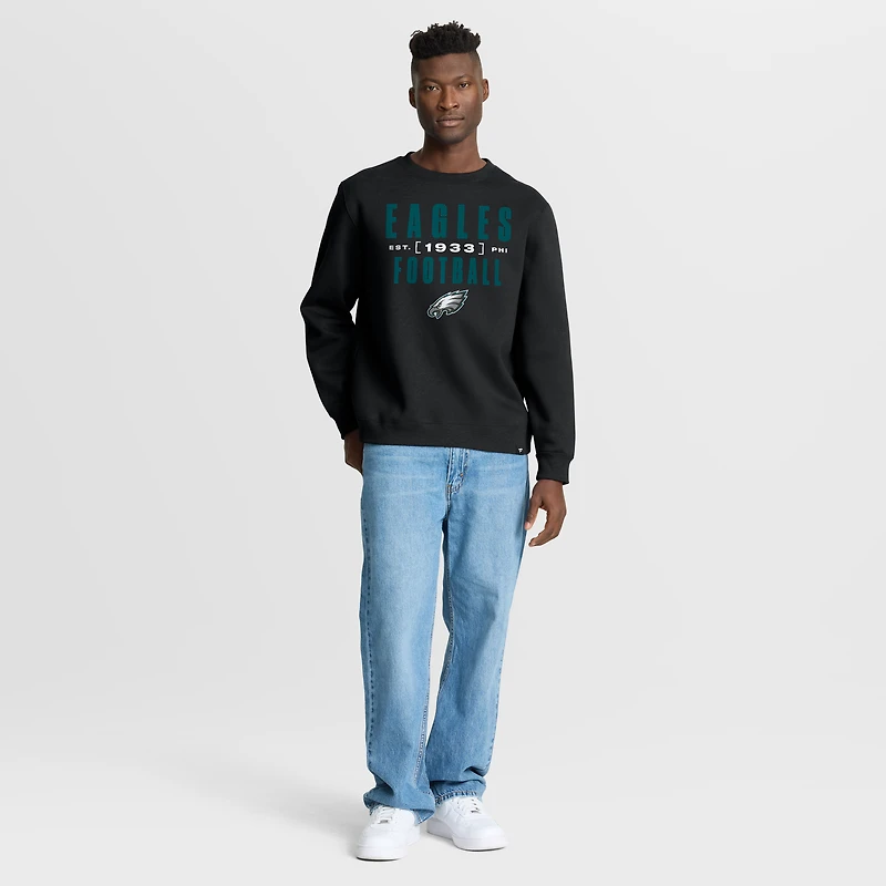 Sweat-shirt à capuche noir pour homme Fanatics des Philadelphia Eagles Powerful Throw Legacy