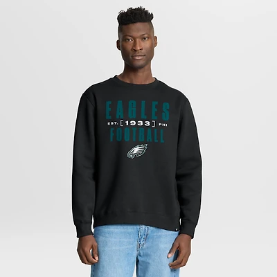 Sweat-shirt à capuche noir pour homme Fanatics des Philadelphia Eagles Powerful Throw Legacy