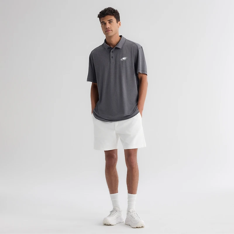 Polo à pochette Philadelphia Eagles gris anthracite pour homme de la marque Fanatics