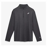 Men's Fanatics Charcoal Philadelphia Eagles Clutch Quarter-Zip Pullover
