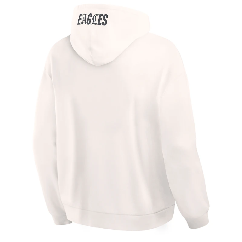 Sweat à capuche oversize crème Philadelphia Eagles pour homme, modèle Fanatics, Play Location