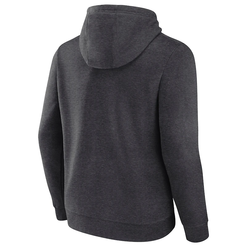 Sweat à capuche Fanatics Heather Charcoal Philadelphia Eagles 2024 NFL Playoffs pour homme